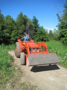 Fred on tractor 